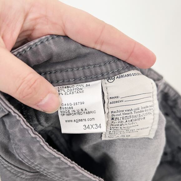 [AG Adriano Goldschmied] The Graduate Tailored Leg Slim Straight Pants Sz 34x34 - Picture 11 of 11